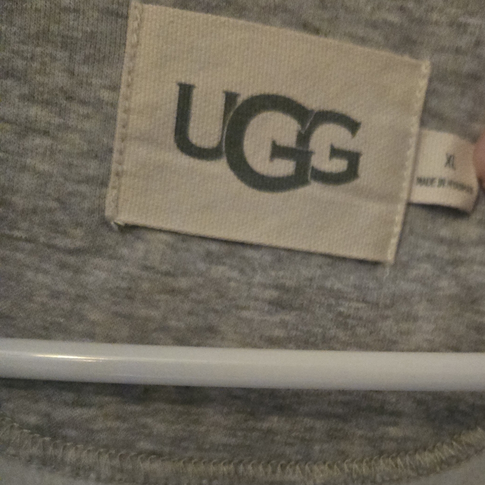 UGG Karoline Fleece Robe In Gray - Size XL - Picture 4 of 9